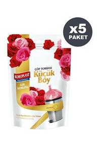 Koroplast Gül Kokulu Küçük Boy Çöp Torbası 30'lu X5 Paket