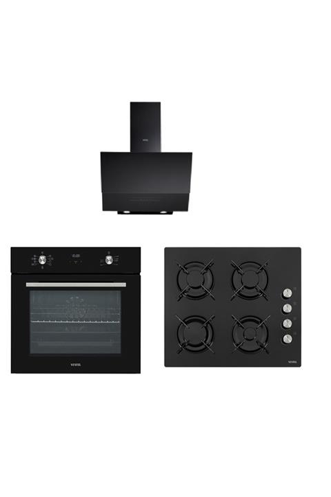 Vestel Eğik Siyah Set 1
