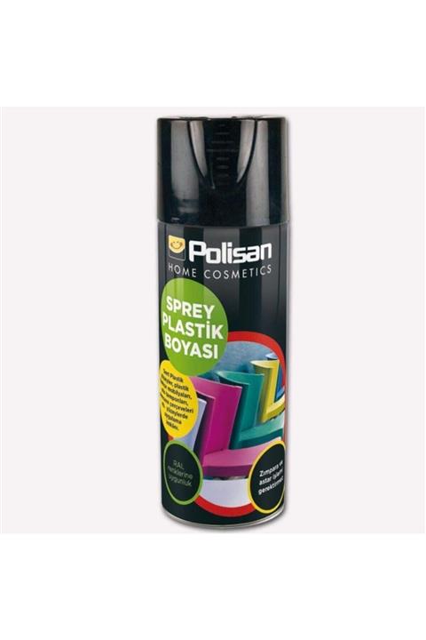 Polisan Plastik Yüzey 400 ml Mat Siyah Sprey Boya