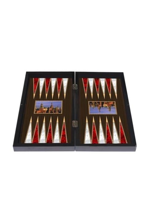 Star Turistik Kremlin Sarayı Rusya Tavla Seti Çilalı Zar Pul Set