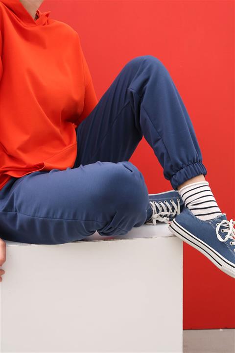 ALLDAY Kadın Koyu Mavi Jogger Lastikli Eşofman Altı