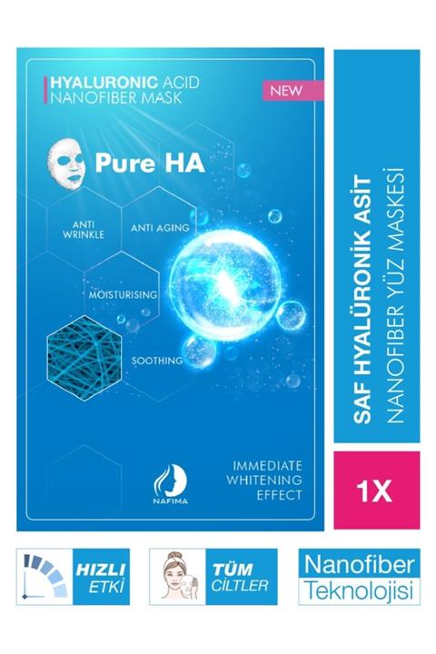 Nafima Nanofiber Hyalüronik Asit Kozmetik Yüz Maskesi