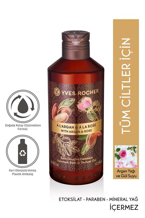 Yves Rocher Duş Jeli - Argan Ve Gül - 400ml