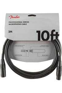 FENDER Professional Microphone Cable 10 Black Kablo 3 Metre