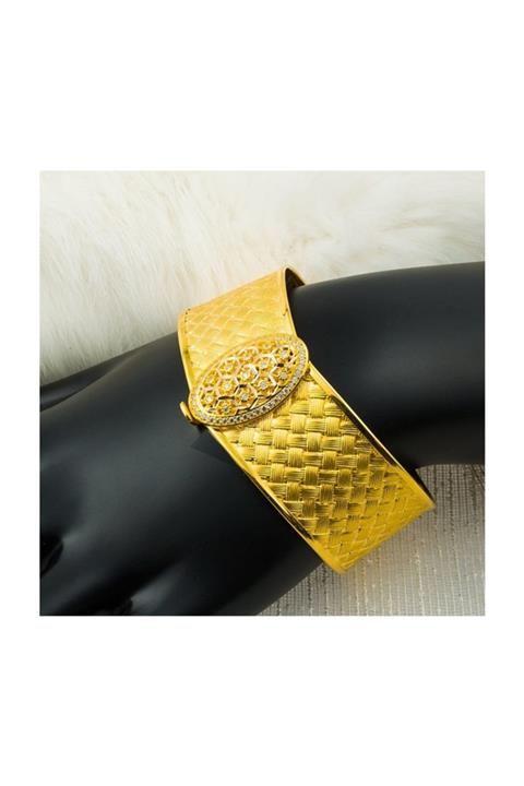 Bilezikci Otantik Rize Hasırı Altın Kelepçe Bilezik