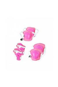 Üniversal Oyuncak Unisex  Çocuk Pembe Scooter Bisiklet Paten Koruma Seti 6 Parça