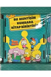 Kitapçı Kral Şakir - Hakuna Makarna Kitap Görünümlü Kilitli Ahşap Kumbara