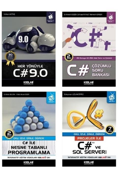 Kodlab Yayın Dağıtım C# Eğitim Seti 2 (4 Kitap Takım)
