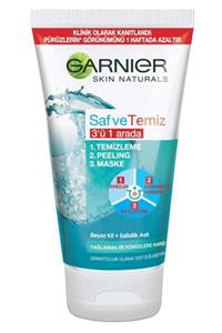 Garnier Saf & Temiz 3'ü 1 Arada Yağlanma Ve Pürüzlere Karşı Temizleme Jeli 150 Ml 3600540685100