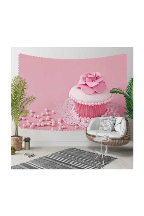 Else Halı Göl Manzara 3d Kumaş Dekoratif Duvar Örtüsü 140x200cm