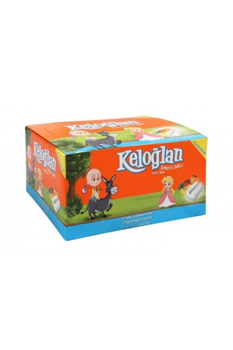Kervan Keloğlan Şekerli Sakız 100 Adet Portakal Ananas