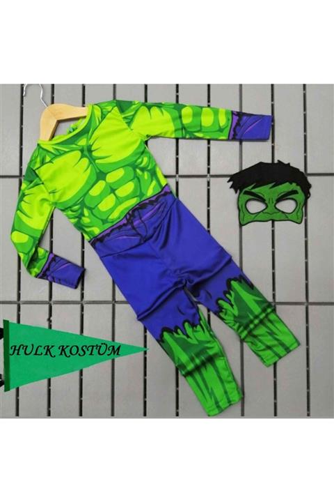 Zeki Karga MaskeliHulk Çocuk Kostümü