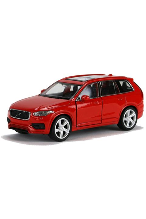 Welly Metal Welly Volvo Xc90 1/36 Ölçek Çek Bırak Metal Model Oyuncak Araba Kırmızı