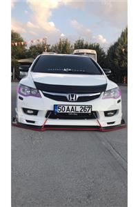 FTH GARAGE Honda Civic Fd6 Ön Lip - Esnek 3 Parça Kanatlı Lip