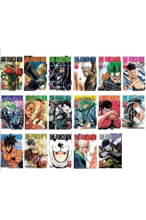 Kolektif Kitap One Punch Man 17 Kitap Türkçe Manga Seti