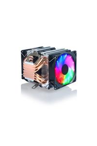 Snowman Güçlü 6 Bakir Kanallı 3 Fanlı Rainbow Ramtech X6 Cooler Fan