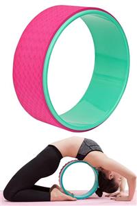Jet Yoga Wheel Yoga Halkası Yoga Tekerleği Pilates Ve Yoga Balance Pembe-yeşil