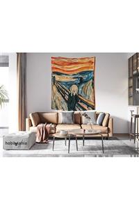 Hobimania Duvar Örtüsü The Scream Çığlık Edvard Munch 150x200 Cm Duvar Dekorasyon Moda