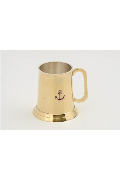 EvimShopping Pirinç Çapa Işlemeli Bira Bardağı