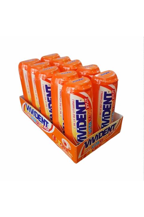 Vivident Full Vitamin Pocket Bottle Sakız 10'lu