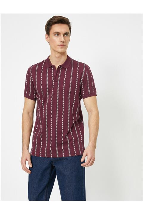 Koton Erkek Bordo Polo Yaka T-shirt