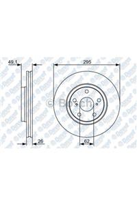 Bosch Fren Dıskı On Havalı 295mm Bes Bıjon Toyota Aurıs 09/06 Avensıs T27 11/08 Co