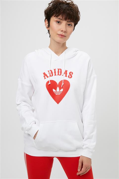 adidas Kadın Originals Sweatshirt - Vday Hoodie - FH8566