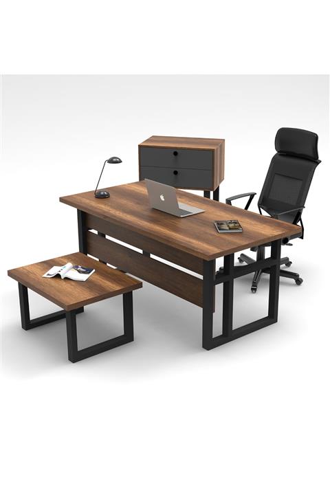 Yurudesign Marken ABC Ofis Büro Masa Takımı Barok-Antrasit