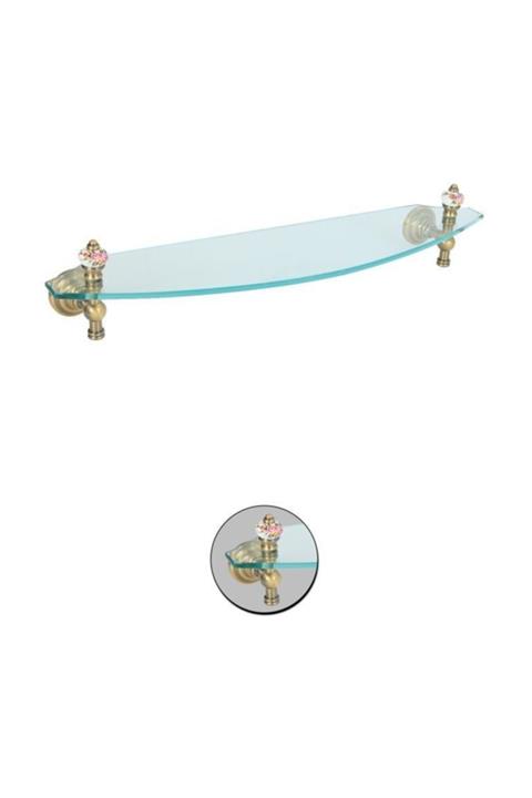 Maya Fantasia Desenli Antique Cam Etejer 50cm %100 Pirinç