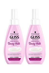 Gliss Beauty Milk - Canlandırıcı Saç Bakım Sütü 2'li