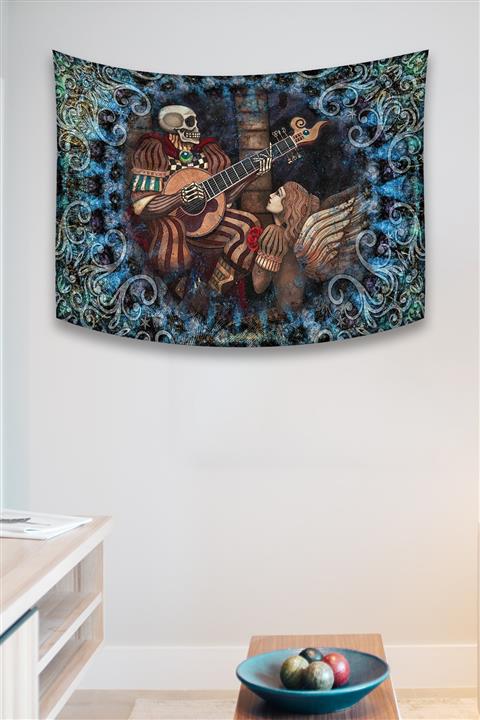 BiTablom Eternal Love Skeleton Duvar Halısı