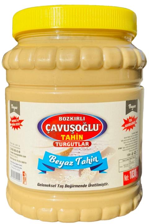 Bozkırlı Turgutlar Beyaz Tahin Tek Kavrulmuş Kepeksiz Bozkır Tahini 1830g