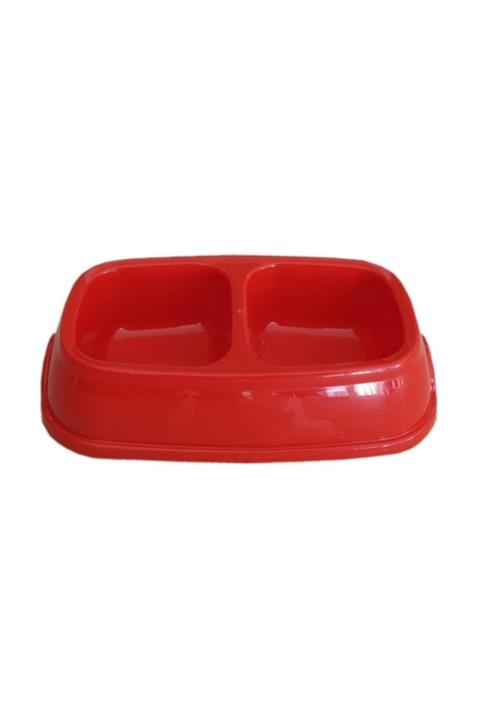 Flip Plastik Mama Kabı Ikili Duz Renkli Kırmızı 25 cm.