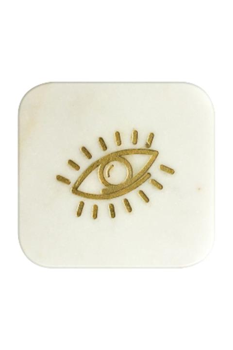 Gaia Mermer Bardak Altlığı - Göz