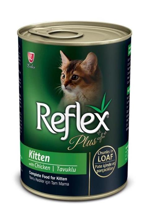Reflex Plus Pate Tavuklu Yavru Kedi Et Parçacıklı Konserve 400 gr