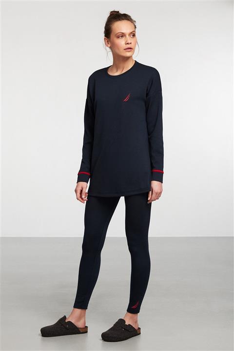 Nautica Lacivert Örme Tayt Takım