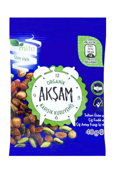 M Life Organik Kuruyemiş Akşam 40 g