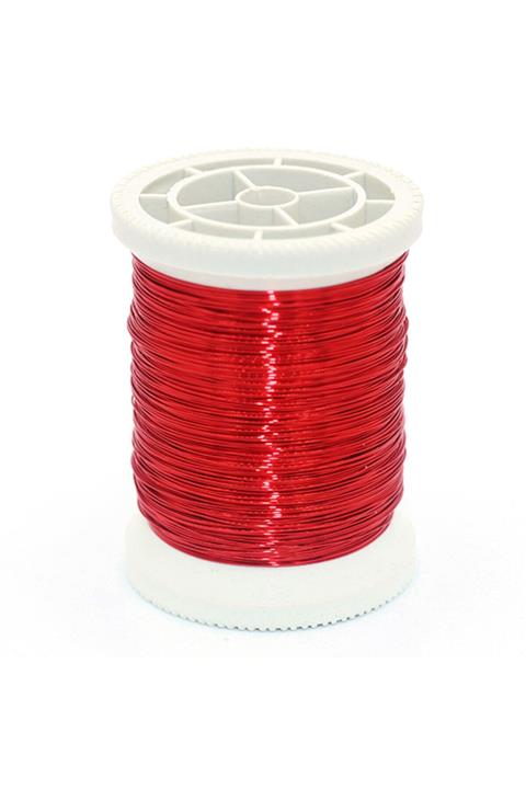 TUĞRA TABLO Bakır Tel Kırmızı 100gr. Filografi Bakır Tel 150mt