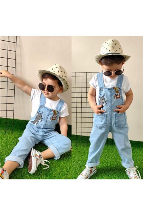 modagard Unisex Çocuk Kot Slopet Ve T-shirt