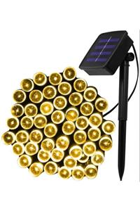 SGE TEKNOLOJİ Güneş Enerjili 100 Led 12 Metre Sarı Renk Bahçe Aydınlatması Led Işık