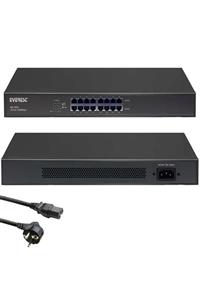 Everest Switch Hub 16 Port Gigabit 10/100/1000 Mbps Rock Uyumlu Gm-160g