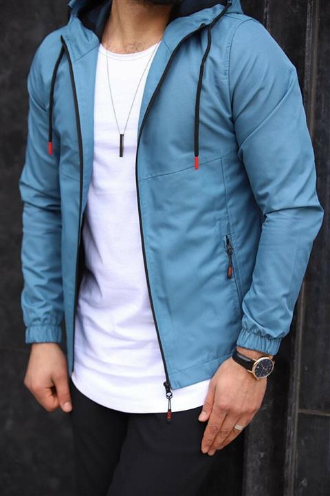 DENSMOOD Rüzgar Ve Su Dayanıklı Su Geçirmez Düz Renk Yağmurluk