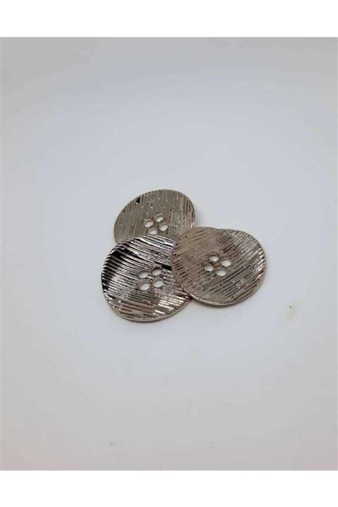 İMREN AKSESUAR Düğme Özel Sarı Kaplama 20mm Metal Düğme 1 Paket 2 Adet