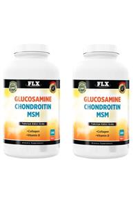 FLX Glucosamine Chondroitin Msm Collagen Vitamin D Glukozamin 300 Tablet X 2 Kutu