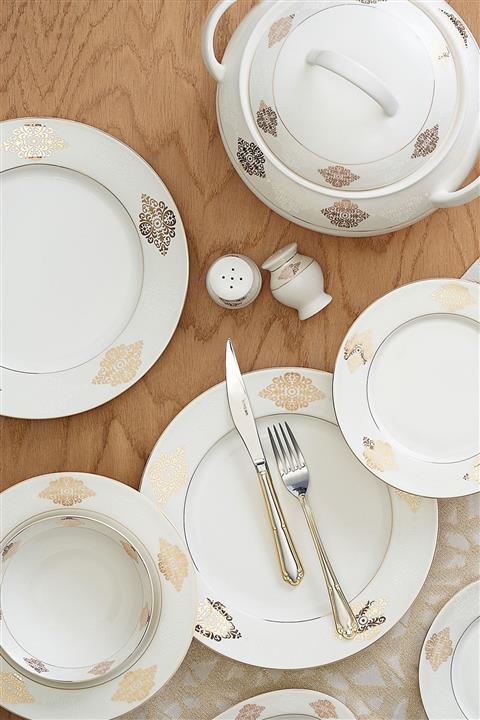 Emsan New Bone Ebrar 60 Parça Yemek Takımı