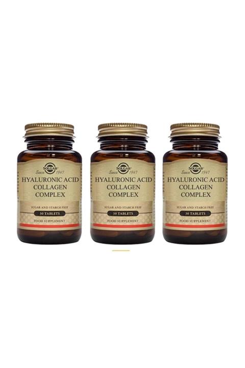 HYALO4 Solgar Hyaluronıc Acid Collagen C 30 Tb. X 3 Adet