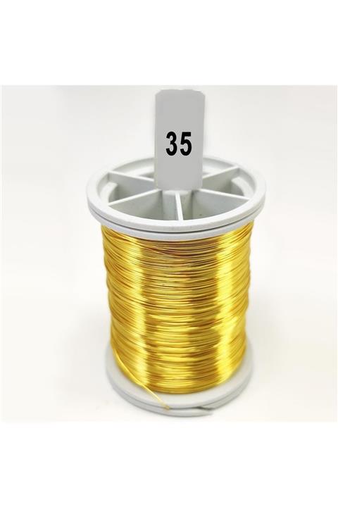Hobizubi Koyu Sarı Filografi Teli 30 No - 100gr - 35