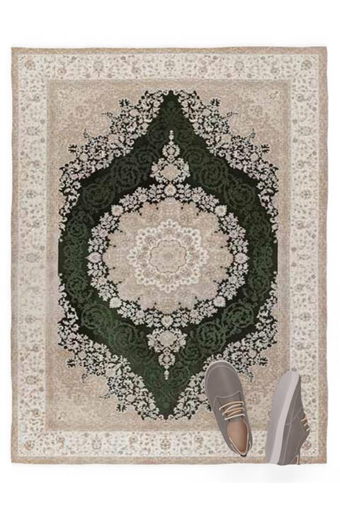 Meryemcee Home Yakut Yeşil Halı Örtüsü