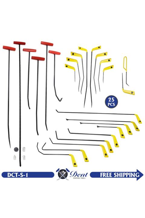 DentCentralTools Dent Central Tools 25 Parça Pdr Göçük Düzeltme Seti