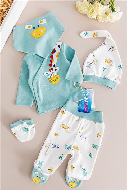 Babymod Erkek Bebek Hastane Çıkışı 5 Parça